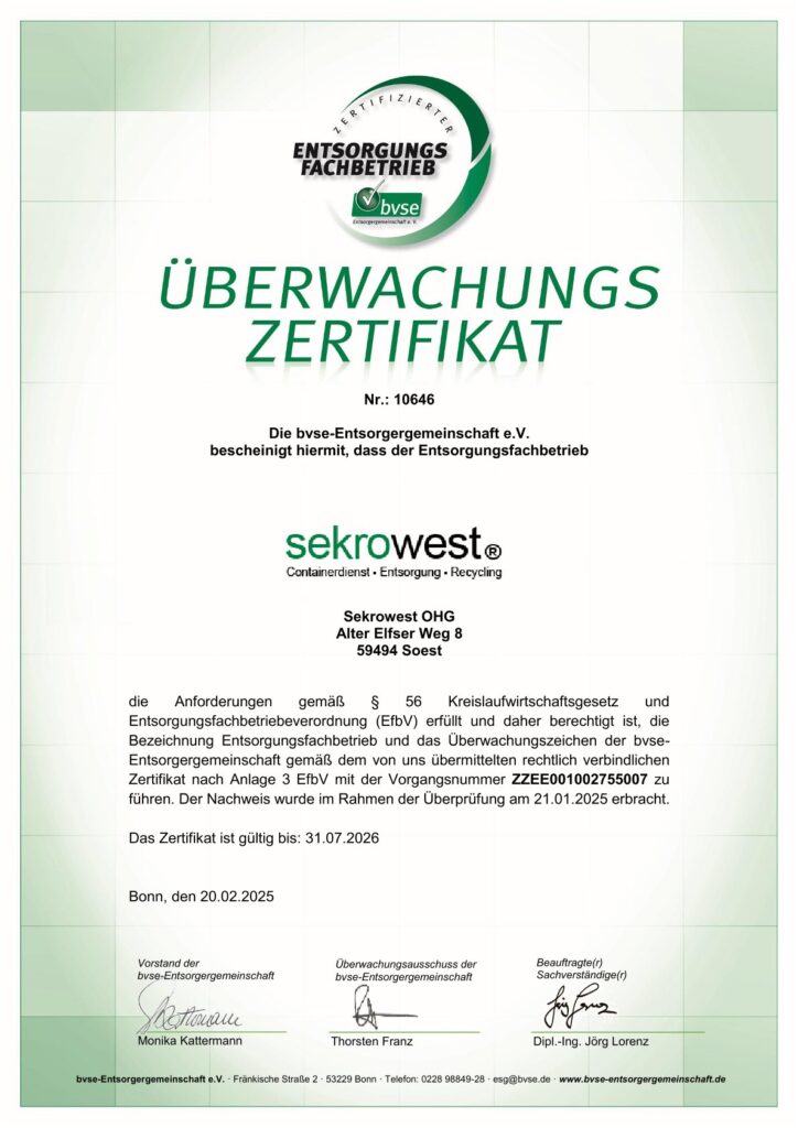 Schmuckzertifikat 2025